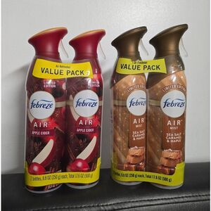 Bundle of 4 Febreze Air Freshner Fall Christmas Limited Edition, NEW